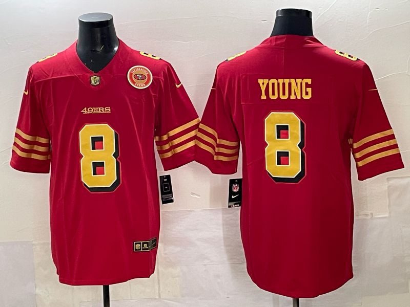 Men Nike San Francisco 49ers #8 Young Red Limited NFL 2025 Jersey 0023